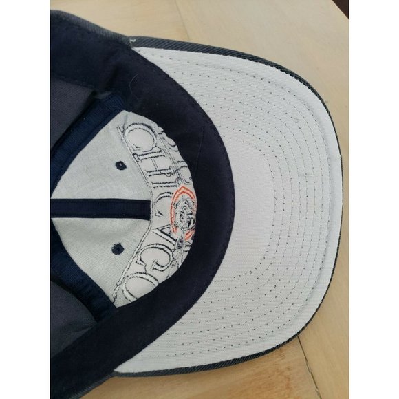 Vintage Baseball Cap Hat - Chicago Bears Strapback Gameday Blue Block Script - Picture 9 of 10